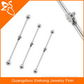 surgical steel body jewelry industrial piercing barbell industrial bar ear piercing